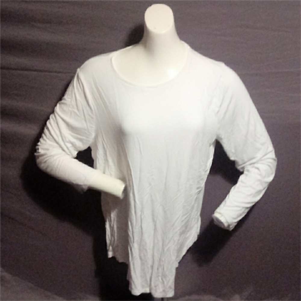 White Apt. 9 Long Sleeve Top